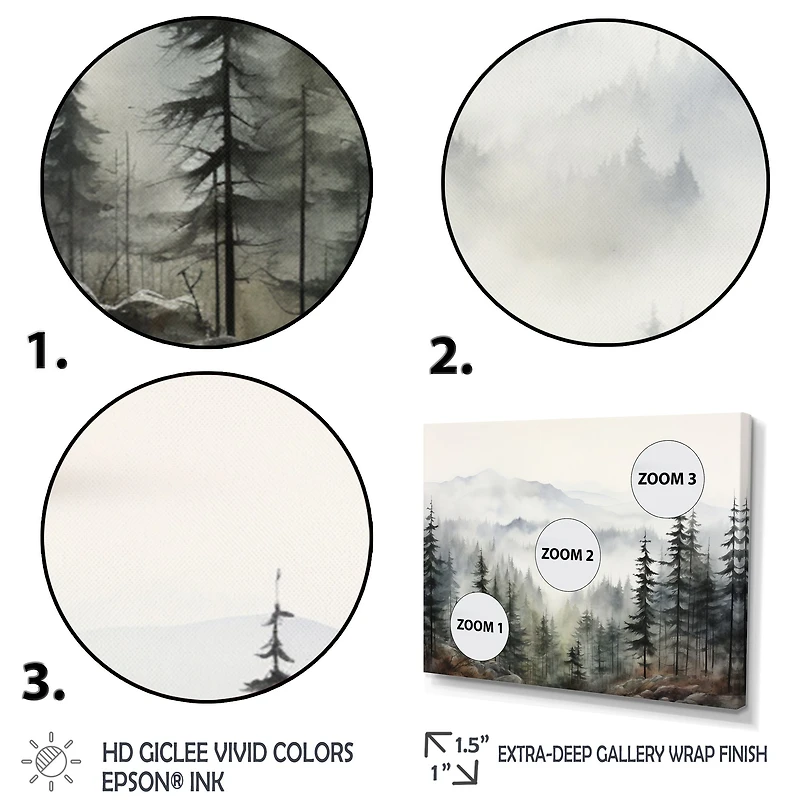 Pine Mist Mountain – Serene Nature Landscape