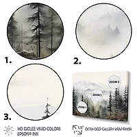 Pine Mist Mountain – Serene Nature Landscape