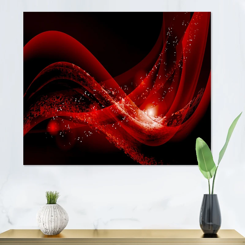 Dark Red Vector  Canvas Art print