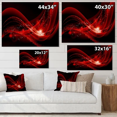 Dark Red Vector Canvas Art print