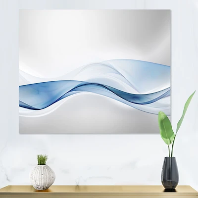 3D Wave of Water Splash  Digital Art Canvas Print