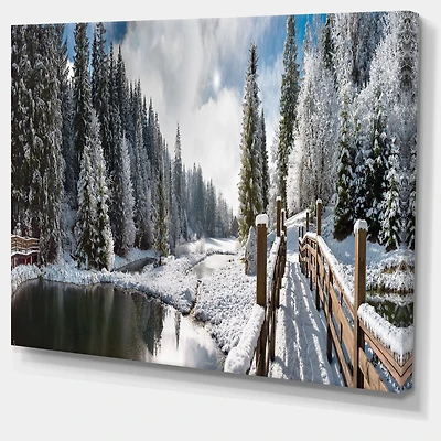 Winter Morning Panorama  Wall Art