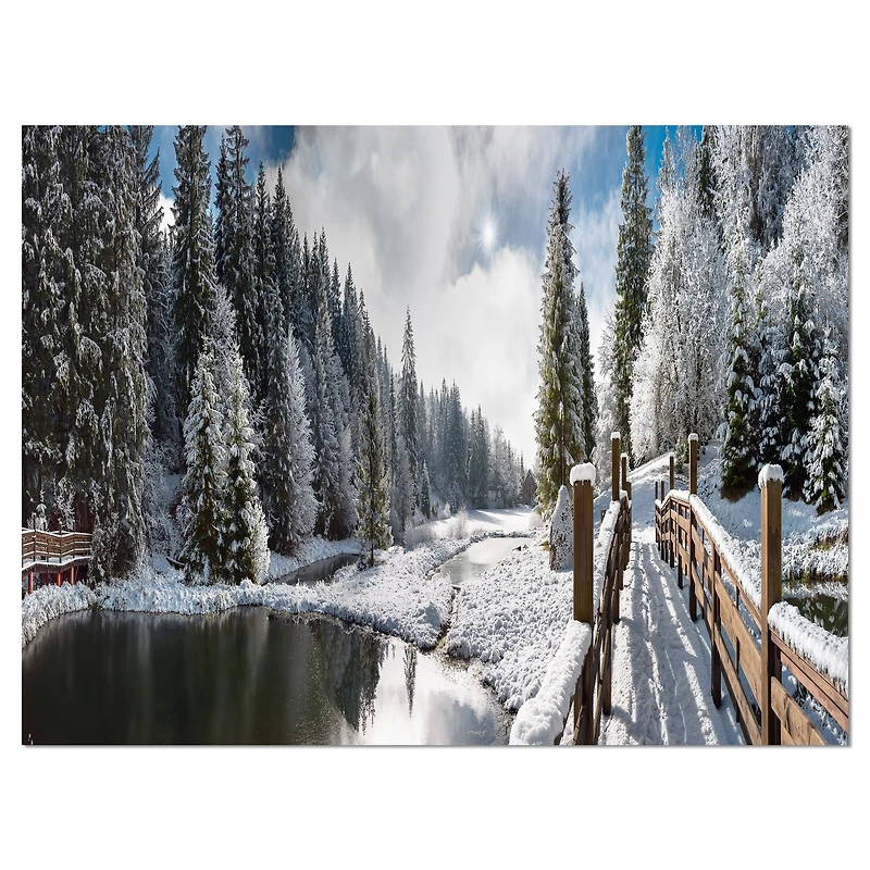 Winter Morning Panorama  Wall Art