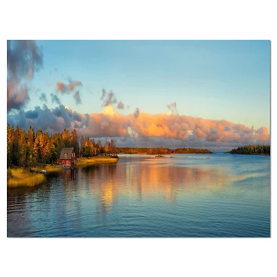 Toile « Autumn Sunset Panorama »
