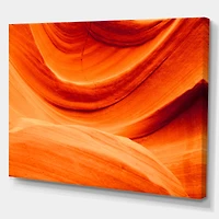 Antelope Canyon Orange Wall Canvas Print