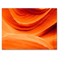 Antelope Canyon Orange Wall Canvas Print