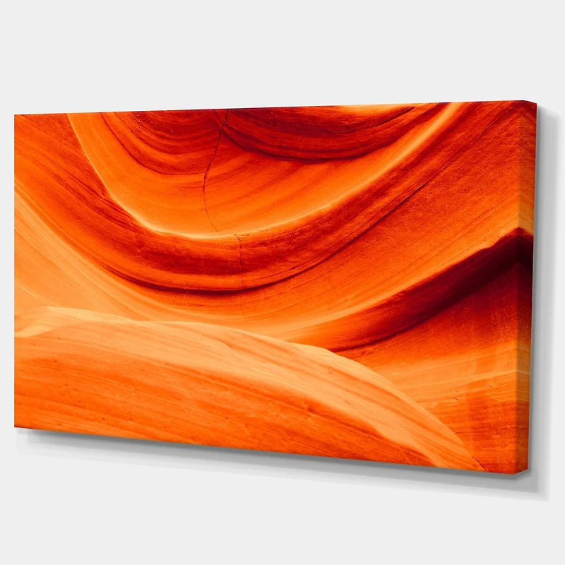 Antelope Canyon Orange Wall Canvas Print