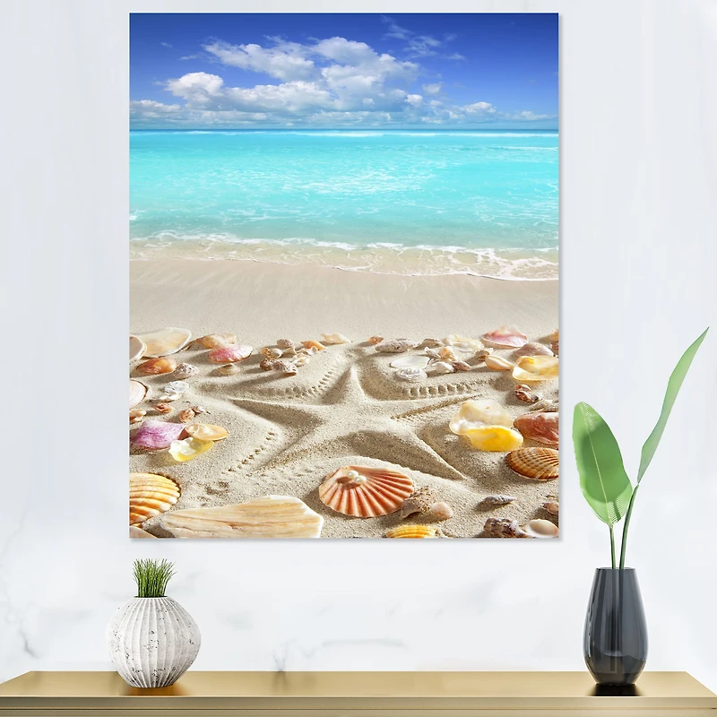 Toile imprimée « Caribbean Sea Starfish »