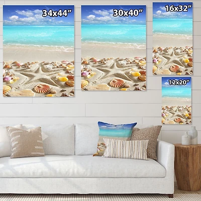 Toile imprimée « Caribbean Sea Starfish »