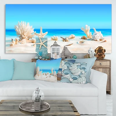 Seashells on Tropical  Wall Art