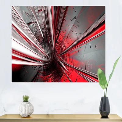 Fractal 3D Deep into Middle  Art Canvas Print