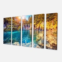 Turquoise Water and Sunny Beams Canvas Print