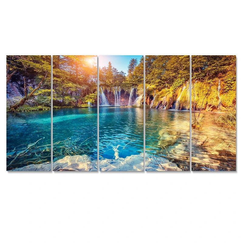 Turquoise Water and Sunny Beams Canvas Print
