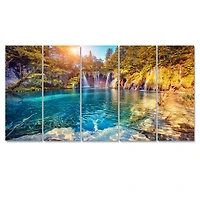 Turquoise Water and Sunny Beams Canvas Print