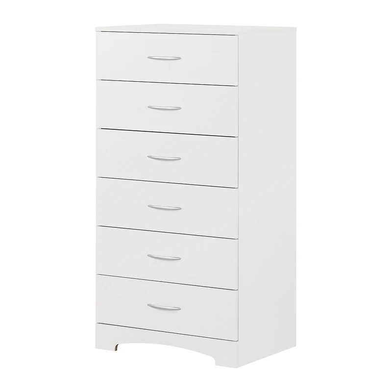 Step One 6-Drawer Chest - White