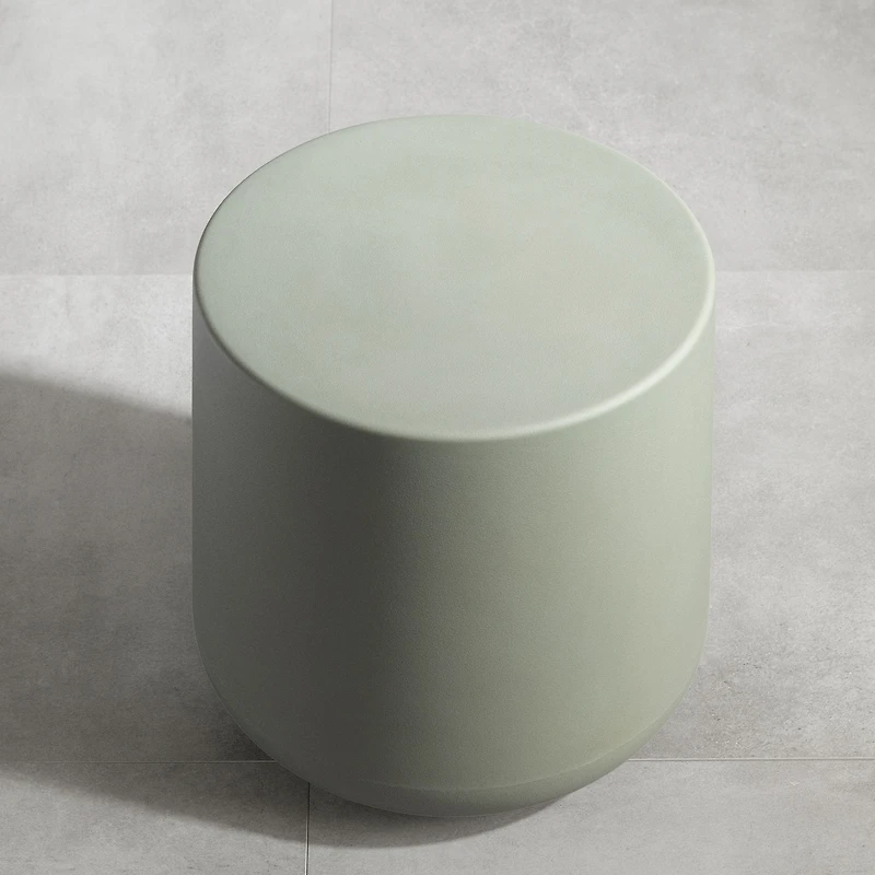 Dalya Round Outdoor Side Table Sage Green by South Shore Furniture