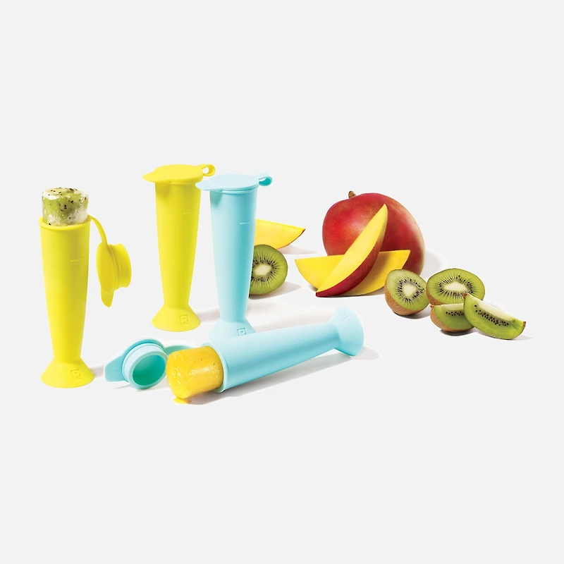 Ensemble de 4 moules à sucettes glacées en silicone Ricardo