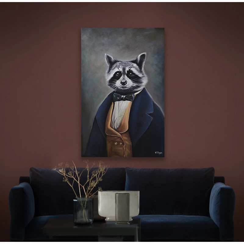 Art mural charbon Tribec sur toile sans cadre
