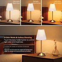 Roccabella Touch Table Lamp - Ivory