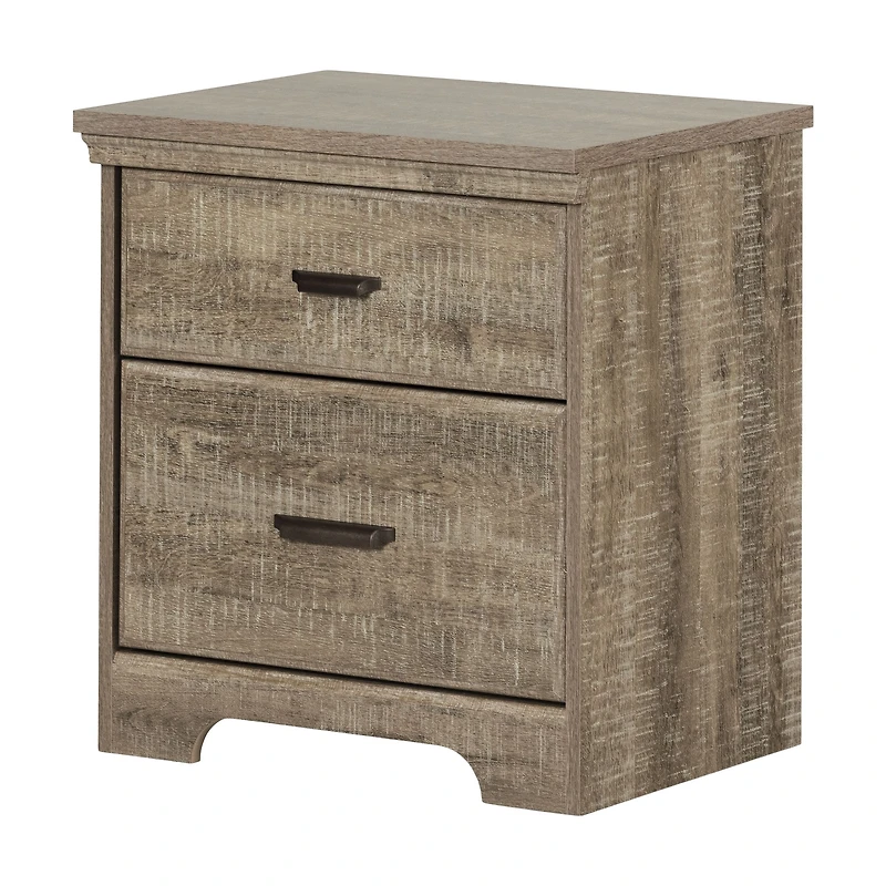 Versa 2-Drawer Nightstand With Storage