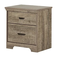 Versa 2-Drawer Nightstand With Storage
