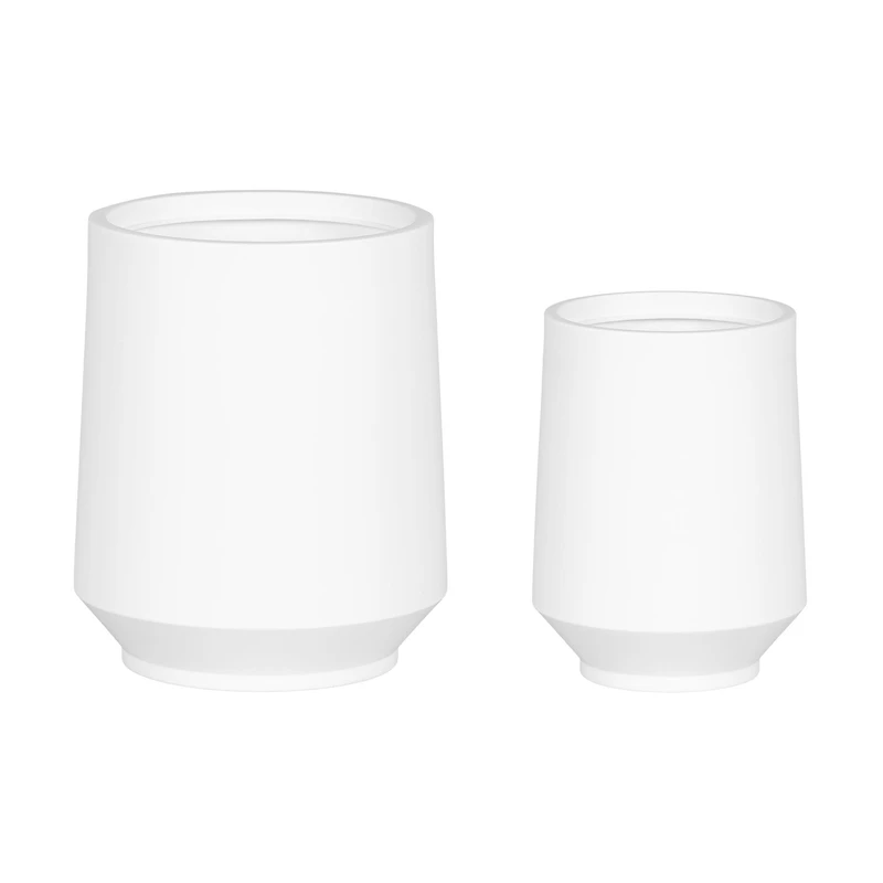Lot de 2 cache-pots Dalya - Blanc
