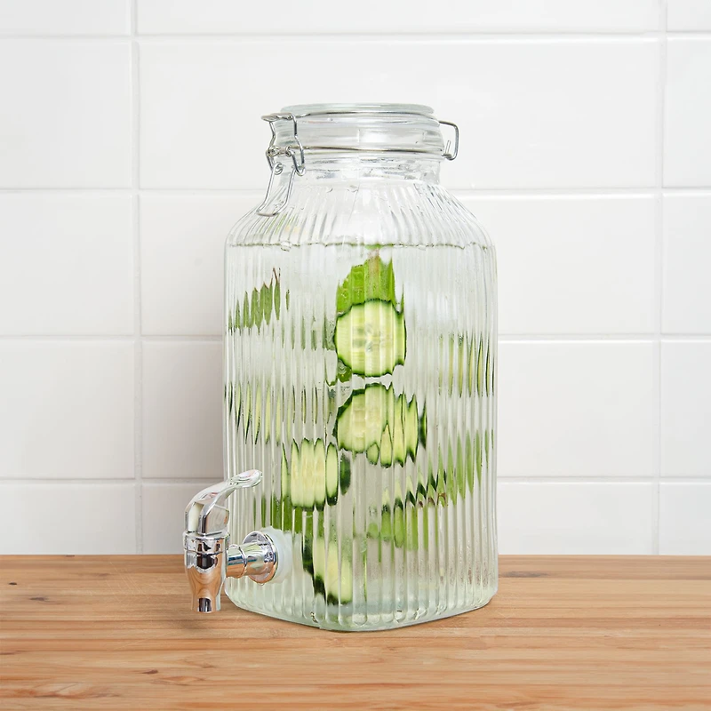 S&Co Glass Beverage Dispenser