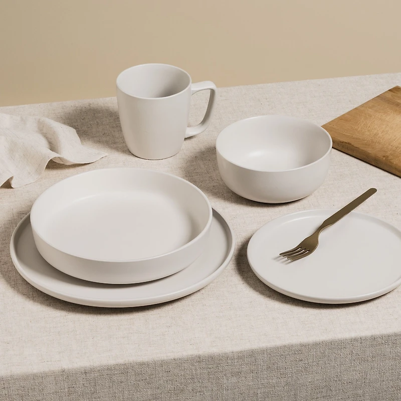S&Co Gaia Bowls 22cm, Set of 4 - Off White