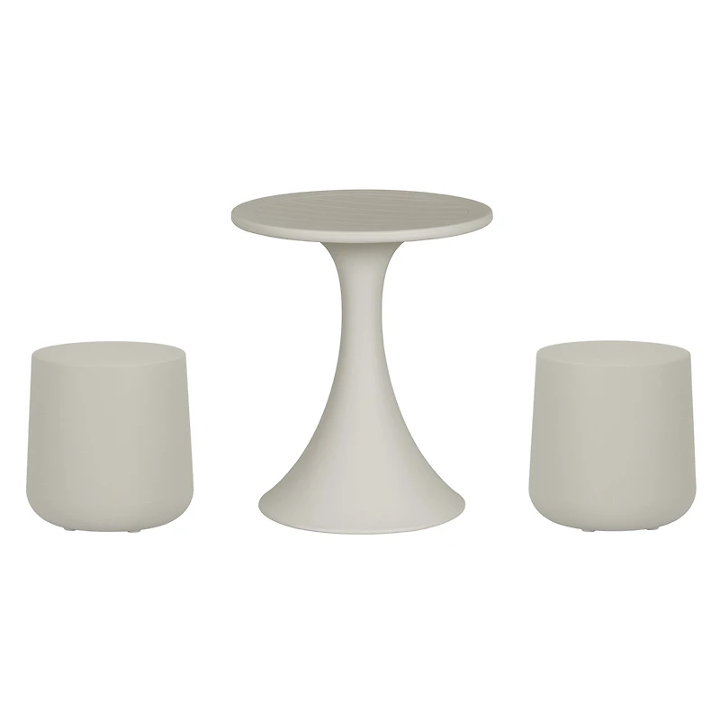 Dalya Table and Stools Bistro Set Grege by South Shore Furniture