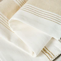 Snow White Vertical Stripe Kitchen Towel