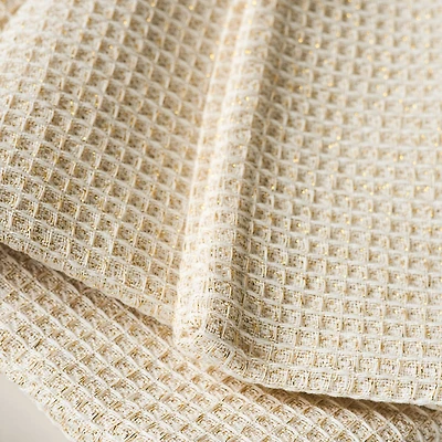 Snow White Waffle Kitchen Towel