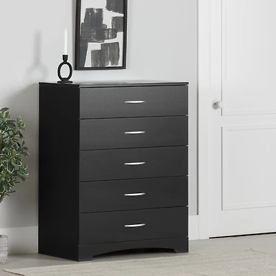 Step One 5-Drawer Chest - Black