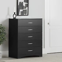 Step One 5-Drawer Chest - Black