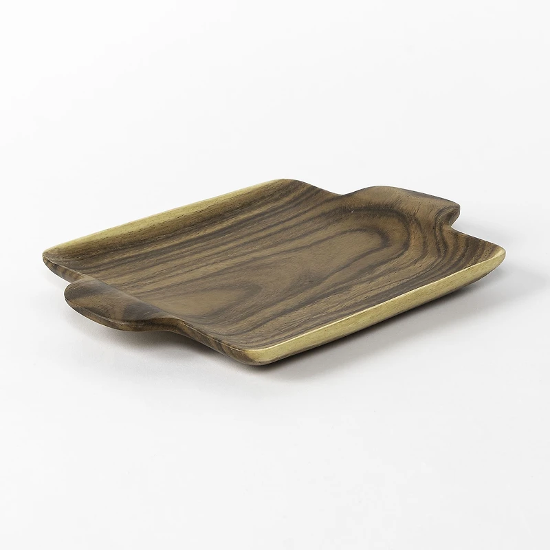 gusto! Square Plate with Handles - 13" x 10" x 1.25"