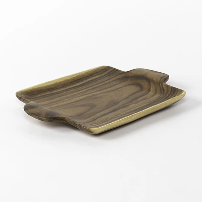 gusto! Square Plate with Handles - 13" x 10" x 1.25"