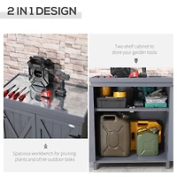 Armoire extérieure de rangement et outils