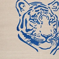 100% Cotton Pop Tiger Rug - Grey/Blue