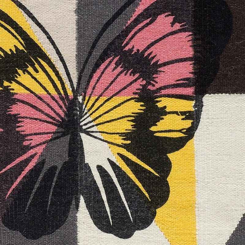 Tapis « Circus Butterfly » 100% laine - Rose