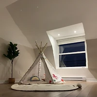 100% Wool 94" x 67" Rug Pure - Off-White