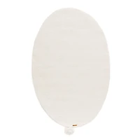 100% Wool 39" x 35" Rug Pure - Off-White