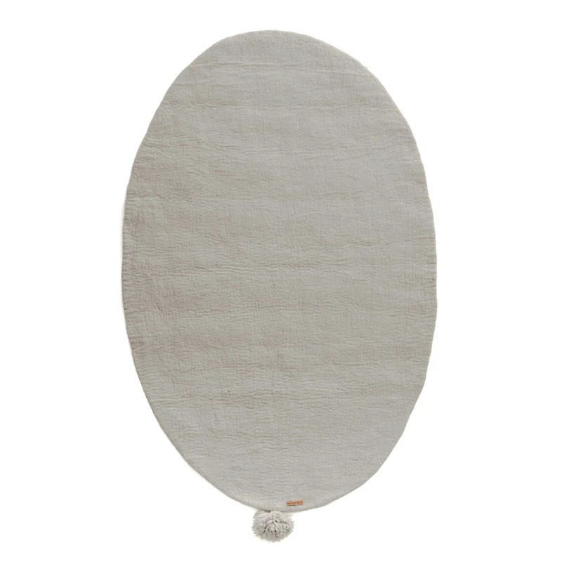 Tapis « Pure » gris 100% laine - 39 po x 35 po