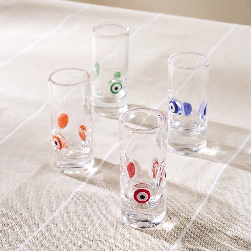 Ensemble de 4 verres à shot, 58 ml - Assortis