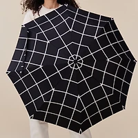 Duck Head Black Grid Compact Umbrella