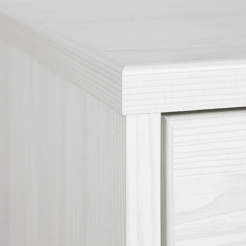 South Shore Furniture Arlen Commode à 6 tiroirs - Pin blanc et noir mat