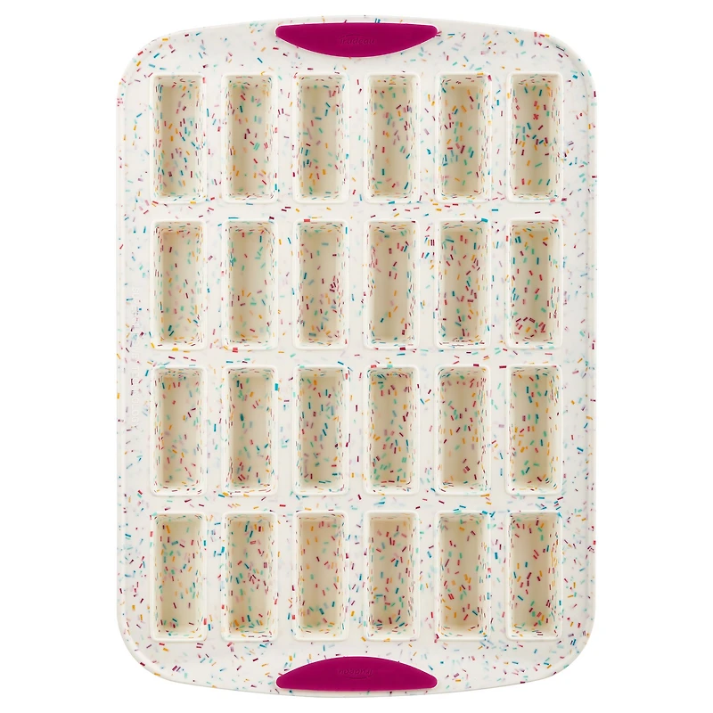 Trudeau Confetti 24 Mini Bar Silicone Pan