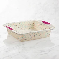 Trudeau Confetti Silicone Square Cake Pan
