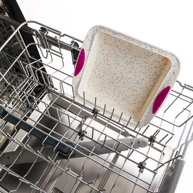 Trudeau Confetti Silicone Square Cake Pan