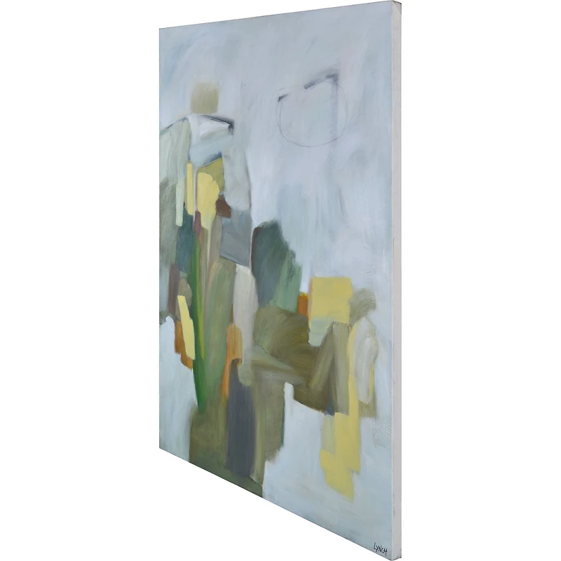 Art mural vert Humphrey sur toile sans cadre