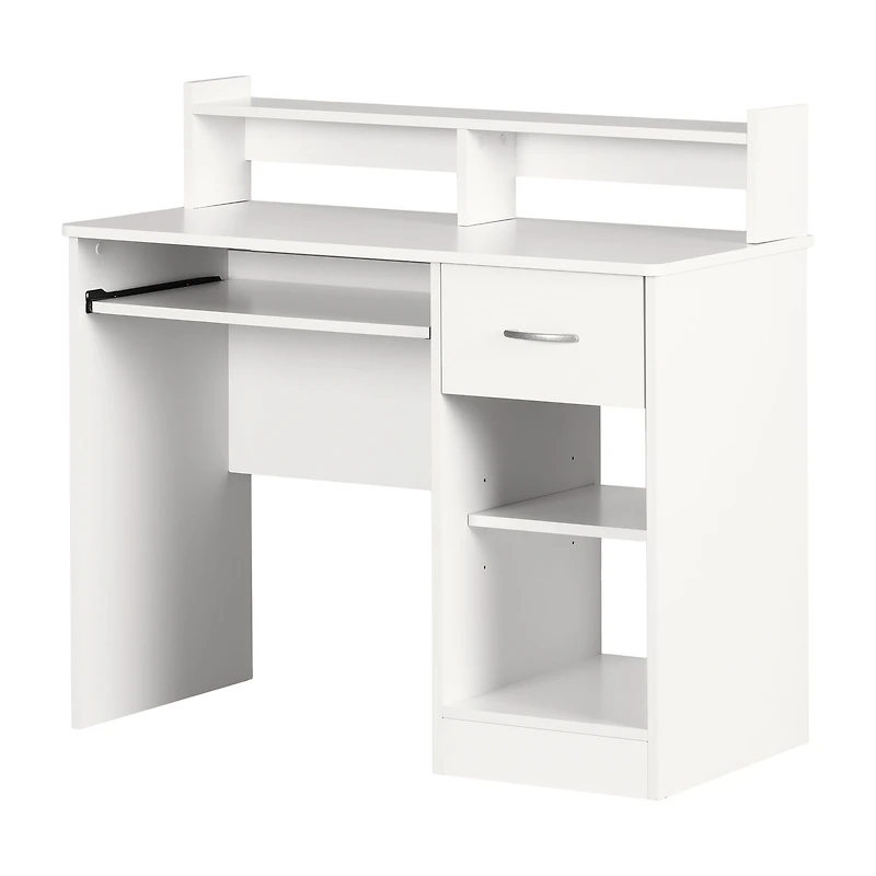 Bureau Axess avec plateau coulissant pour clavier et tiroir