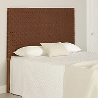 Balka Queen Woven Leather Headboard